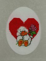 Набір для вишивки Каченя з трояндою, Леді 01568
