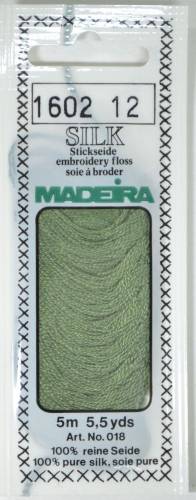 1602 шовкове муліне Madeira Silk Light Olive Green фото 2