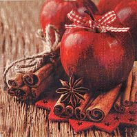 Салфетка 33*33 см Рождественские яблоки, Paw