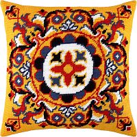Набор для вышивки подушки полукрестом Персидская розетка Чарівниця V-142