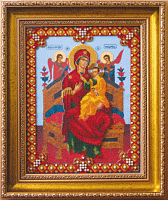 Набір для вишивання бісером Ікона Божої Матері Всецариця Чарівна мить Б-1107