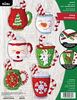 Набір для фетрової аплікації Ornament Kits - Cozy Christmas Bucilla 89639E
