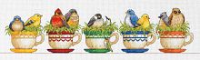 Набор для вышивания Птицы в чайных чашках Teacup Birds Dimensions 70-35394
