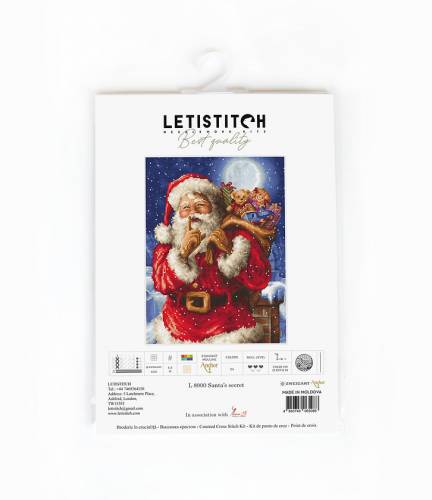 Набір для вишивки хрестиком Santa’s secret Letistitch L8000 фото 2