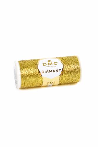 D3852 нитка металік DMC Diamant, темне золото фото 2